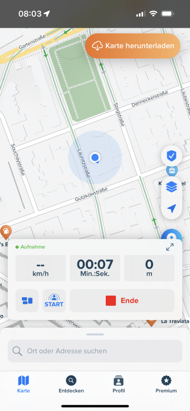 Legacy Bike Computer before Pause Mode